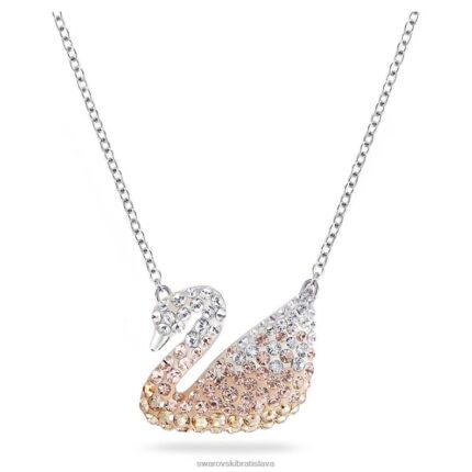 ikonický prívesok labuť labuť, béžová, rhodiovaná B8ZNT334 Swarovski šperky