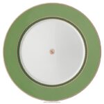 jedálenský tanier signum porcelán, zelená B8ZNT1722 Swarovski dekorácie