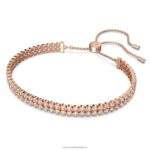 jemný náramok okrúhly výbrus, biely, pozlátený ružovým zlatom B8ZNT475 Swarovski šperky - Image 3