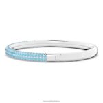 kamenný náramok modrá, nehrdzavejúca oceľ B8ZNT615 Swarovski šperky - Image 5