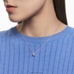 kamenný prívesok modrá, rhodiovaná B8ZNT306 Swarovski šperky - Image 2