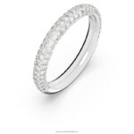 kamenný prsteň biela, rhodiovaná B8ZNT1010 Swarovski šperky - Image 3