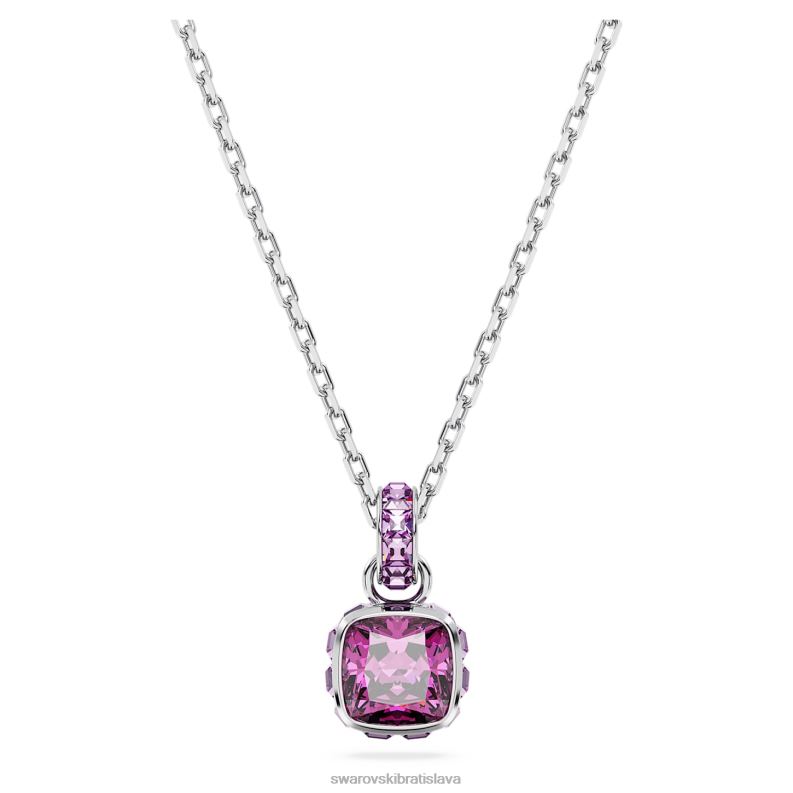 kamienkovy_privesok_hranaty_vybrus_februar_ruzove_rhodiovane_b8znt211_swarovski_sperky.jpg kamienkový prívesok hranatý výbrus február, ružové, rhodiované B8ZNT211 Swarovski šperky - Image 1