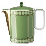 kanvica na kávu signum porcelán, zelená B8ZNT1752 Swarovski dekorácie