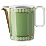 kanvica na kávu signum porcelán, zelená B8ZNT1752 Swarovski dekorácie - Image 3