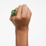 koktailový prsteň numina osemhranný výbrus, zelený, pozlátený B8ZNT1088 Swarovski šperky - Image 2