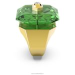 koktailový prsteň numina osemhranný výbrus, zelený, pozlátený B8ZNT1088 Swarovski šperky - Image 4