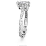 koktejlový prsteň milenia hruška rezaná, dláždená, biela, rhodiovaná B8ZNT981 Swarovski šperky - Image 4