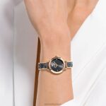kozmické rockové hodinky švajčiarska výroba, kovový náramok, šedá, farba šampanského zlata B8ZNT1139 Swarovski príslušenstvo - Image 2