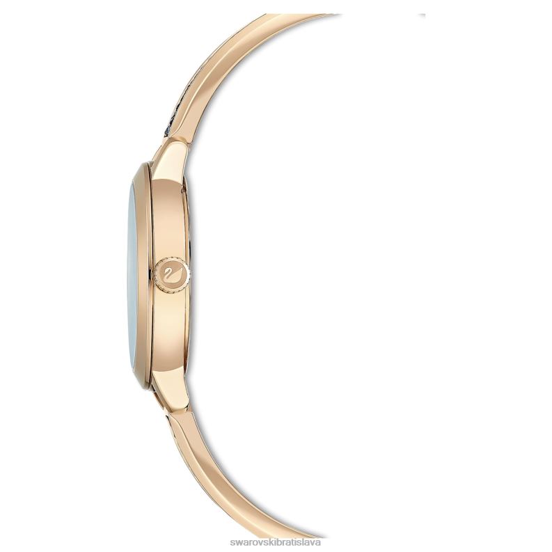 kozmické rockové hodinky švajčiarska výroba, kovový náramok, šedá, farba šampanského zlata B8ZNT1139 Swarovski príslušenstvo - Image 3