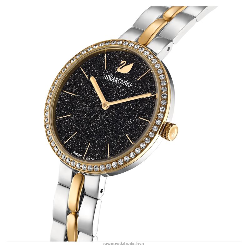 kozmopolitné hodinky švajčiarska výroba, kovový náramok, čierny, povrchová úprava zmiešaný kov B8ZNT1144 Swarovski príslušenstvo - Image 4