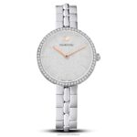 kozmopolitné hodinky švajčiarska výroba, kovový náramok, strieborný tón, nehrdzavejúca oceľ B8ZNT1229 Swarovski príslušenstvo