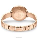 krištáľové rozkošné hodinky švajčiarska výroba, kovový náramok, sivá, povrchová úprava ružové zlato B8ZNT1174 Swarovski príslušenstvo - Image 4