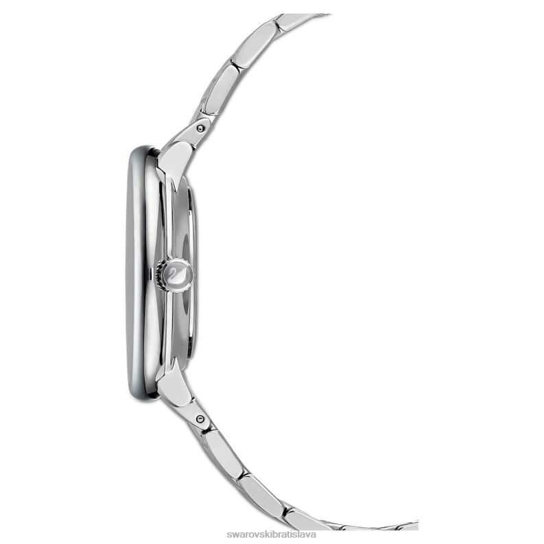 krištáľovo elegantné hodinky švajčiarska výroba, kovový náramok, strieborný tón, nehrdzavejúca oceľ B8ZNT1244 Swarovski príslušenstvo - Image 3