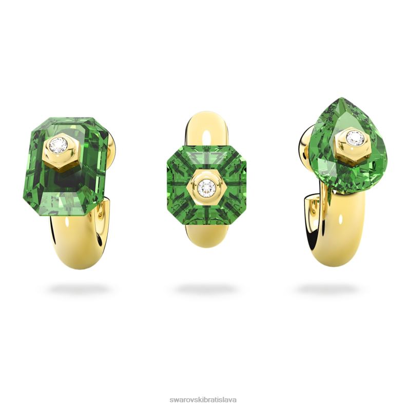 kruhove_nausnice_numina_zmiesane_strihy_zelene_pozlatene_b8znt381_swarovski_sperky.jpg kruhové náušnice numina zmiešané strihy, zelené, pozlátené B8ZNT381 Swarovski šperky - Image 1