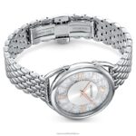 kryštalické glam hodinky švajčiarska výroba, kovový náramok, strieborný tón, nehrdzavejúca oceľ B8ZNT1245 Swarovski príslušenstvo - Image 4
