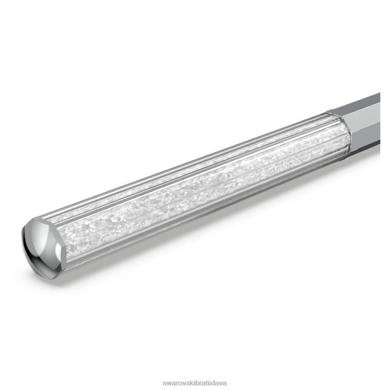 kryštalické guľôčkové pero osemuholníkový tvar, strieborný odtieň, pochrómované B8ZNT1260 Swarovski príslušenstvo - Image 4