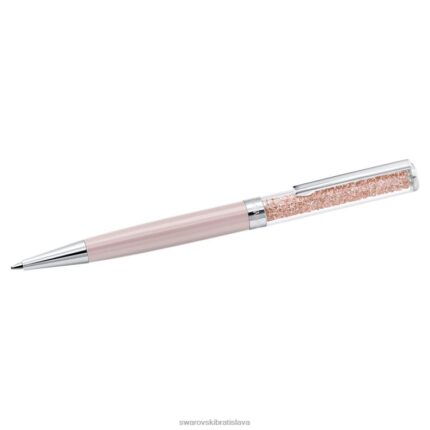 kryštalické guľôčkové pero ružové, ružové lakované, chrómované B8ZNT1267 Swarovski príslušenstvo