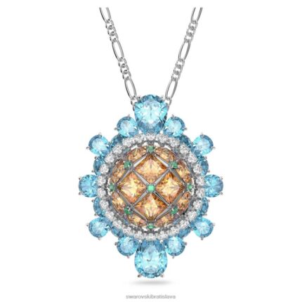 kuriózna brošňa viacfarebné, rhodiované B8ZNT245 Swarovski šperky