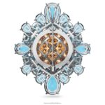 kuriózna brošňa viacfarebné, rhodiované B8ZNT245 Swarovski šperky - Image 6