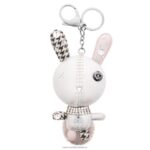 kúzlo na tašku mathilde králik, sivý, nerez B8ZNT1428 Swarovski príslušenstvo