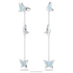 lilia visiace náušnice motýľ, modrá, rhodiovaná B8ZNT766 Swarovski šperky - Image 3