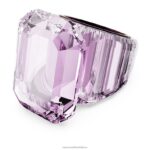 lucentný koktailový prsteň osemhranný strih, ružová B8ZNT1041 Swarovski šperky