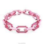lucentný náhrdelník vyhlásenie, ružové B8ZNT153 Swarovski šperky