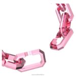 lucentný náhrdelník vyhlásenie, ružové B8ZNT153 Swarovski šperky - Image 4