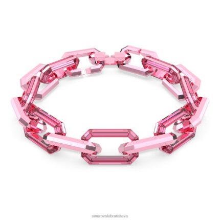lucentný náhrdelník vyhlásenie, ružové B8ZNT153 Swarovski šperky