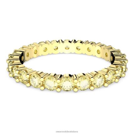 matricový krúžok okrúhly výbrus, žltý, pozlátený B8ZNT1012 Swarovski šperky