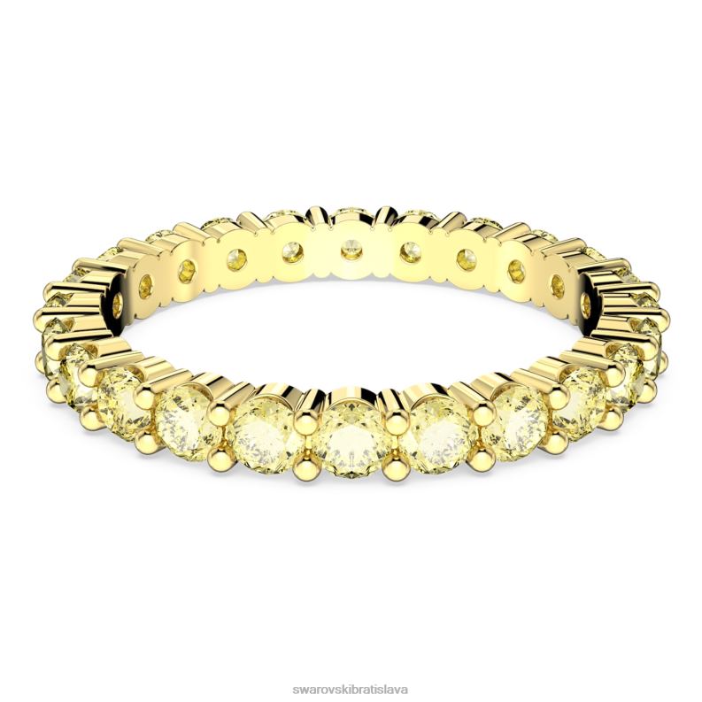 matricovy_kruzok_okruhly_vybrus_zlty_pozlateny_b8znt1012_swarovski_sperky.jpg matricový krúžok okrúhly výbrus, žltý, pozlátený B8ZNT1012 Swarovski šperky - Image 1
