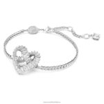 matricový náramok srdce, biele, rhodiované B8ZNT440 Swarovski šperky - Image 3
