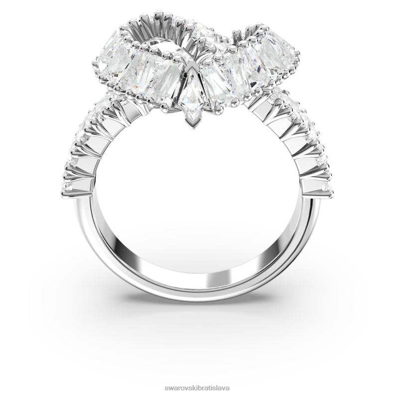 matrix koktejlový prsteň zmiešané rezy, srdce, biele, rhodiované B8ZNT1095 Swarovski šperky - Image 5