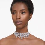 mesmera choker zmiešané rezy, biele, rhodiované B8ZNT358 Swarovski šperky - Image 2