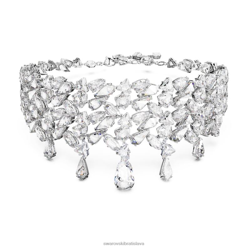 mesmera_choker_zmiesane_rezy_biele_rhodiovane_b8znt358_swarovski_sperky.jpg mesmera choker zmiešané rezy, biele, rhodiované B8ZNT358 Swarovski šperky - Image 1