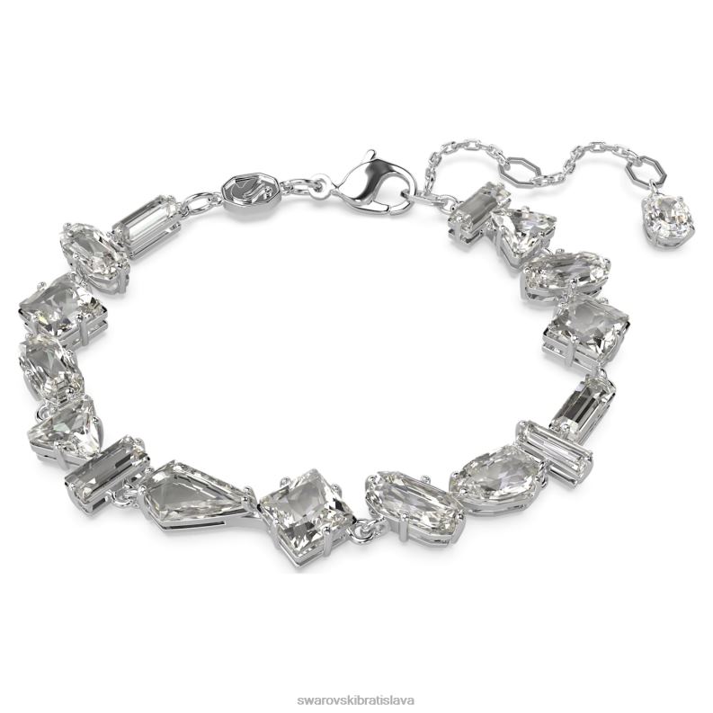 mesmera_naramok_zmiesane_rezy_biele_rhodiovane_b8znt520_swarovski_sperky.jpg mesmera náramok zmiešané rezy, biele, rhodiované B8ZNT520 Swarovski šperky - Image 1
