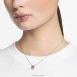 millenia náhrdelník osemhranného strihu fialová, pozlátená ružovým zlatom B8ZNT71 Swarovski šperky - Image 2