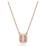 millenia náhrdelník osemhranného strihu fialová, pozlátená ružovým zlatom B8ZNT71 Swarovski šperky - Image 4
