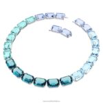 millenia náhrdelník osemhranného strihu modrá, rhodiovaná B8ZNT143 Swarovski šperky - Image 4