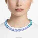 millenia náhrdelník osemhranného strihu modrá, rhodiovaná B8ZNT143 Swarovski šperky - Image 5
