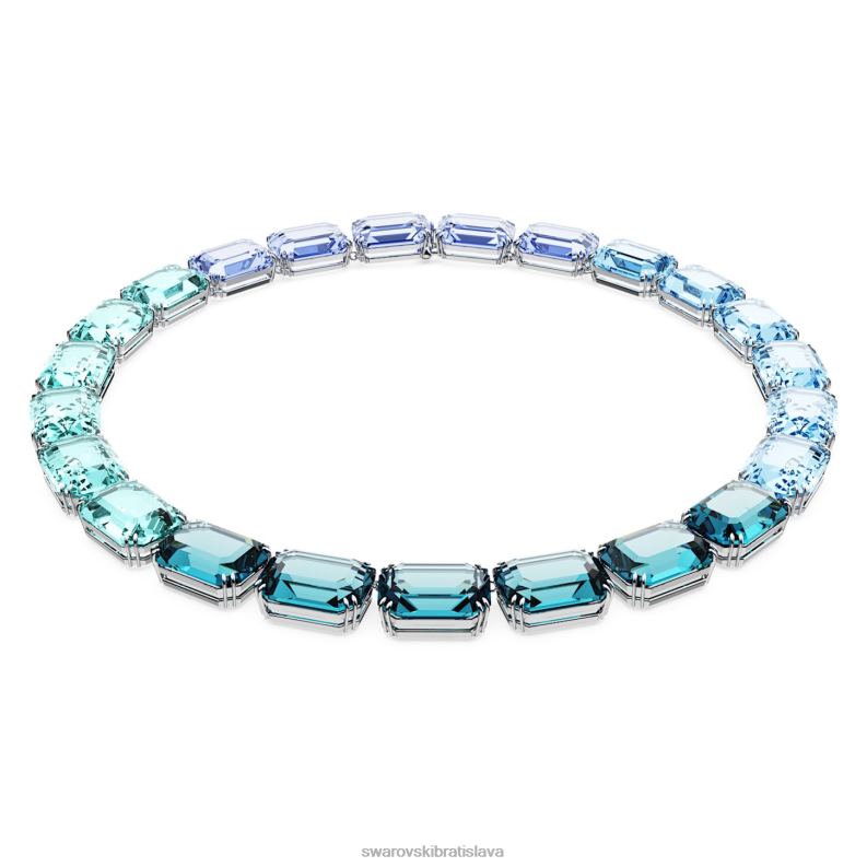 millenia_nahrdelnik_osemhranneho_strihu_modra_rhodiovana_b8znt143_swarovski_sperky.jpg millenia náhrdelník osemhranného strihu modrá, rhodiovaná B8ZNT143 Swarovski šperky - Image 1