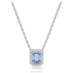 millenia náhrdelník osemhranného strihu modrá, rhodiovaná B8ZNT27 Swarovski šperky