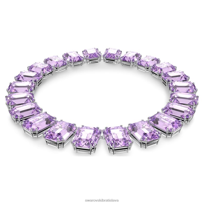 millenia_nahrdelnik_osemhranneho_strihu_nadrozmerne_krystaly_fialove_rhodiovane_b8znt144_swarovski_sperky.jpg millenia náhrdelník osemhranného strihu nadrozmerné kryštály, fialové, rhodiované B8ZNT144 Swarovski šperky - Image 1