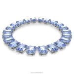 millenia náhrdelník osemhranného strihu nadrozmerné kryštály, modré, rhodiované B8ZNT148 Swarovski šperky