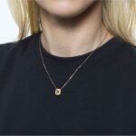 millenia náhrdelník osemhranného strihu žltá, pozlátená B8ZNT32 Swarovski šperky - Image 2