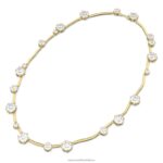 náhrdelník constella zmiešané okrúhle výbrusy, biele, pozlátené B8ZNT99 Swarovski šperky - Image 3
