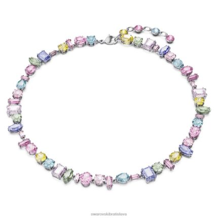 náhrdelník gema zmiešané strihy, viacfarebné, rhodiované B8ZNT113 Swarovski šperky