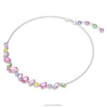 náhrdelník gema zmiešané strihy, viacfarebné, rhodiované B8ZNT4 Swarovski šperky - Image 3