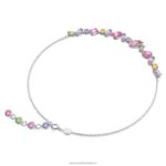 náhrdelník gema zmiešané strihy, viacfarebné, rhodiované B8ZNT4 Swarovski šperky - Image 5